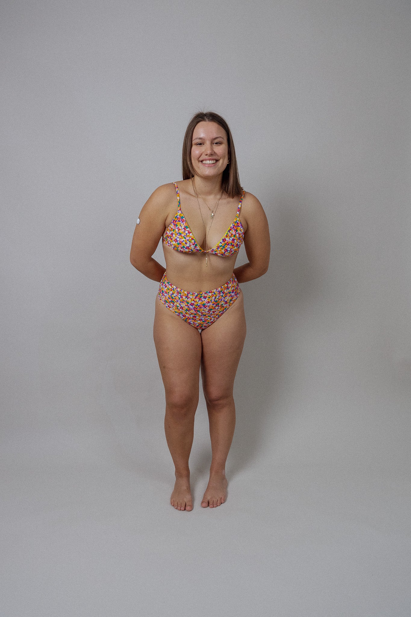 Supportive bikini top Tiago - wild flowers