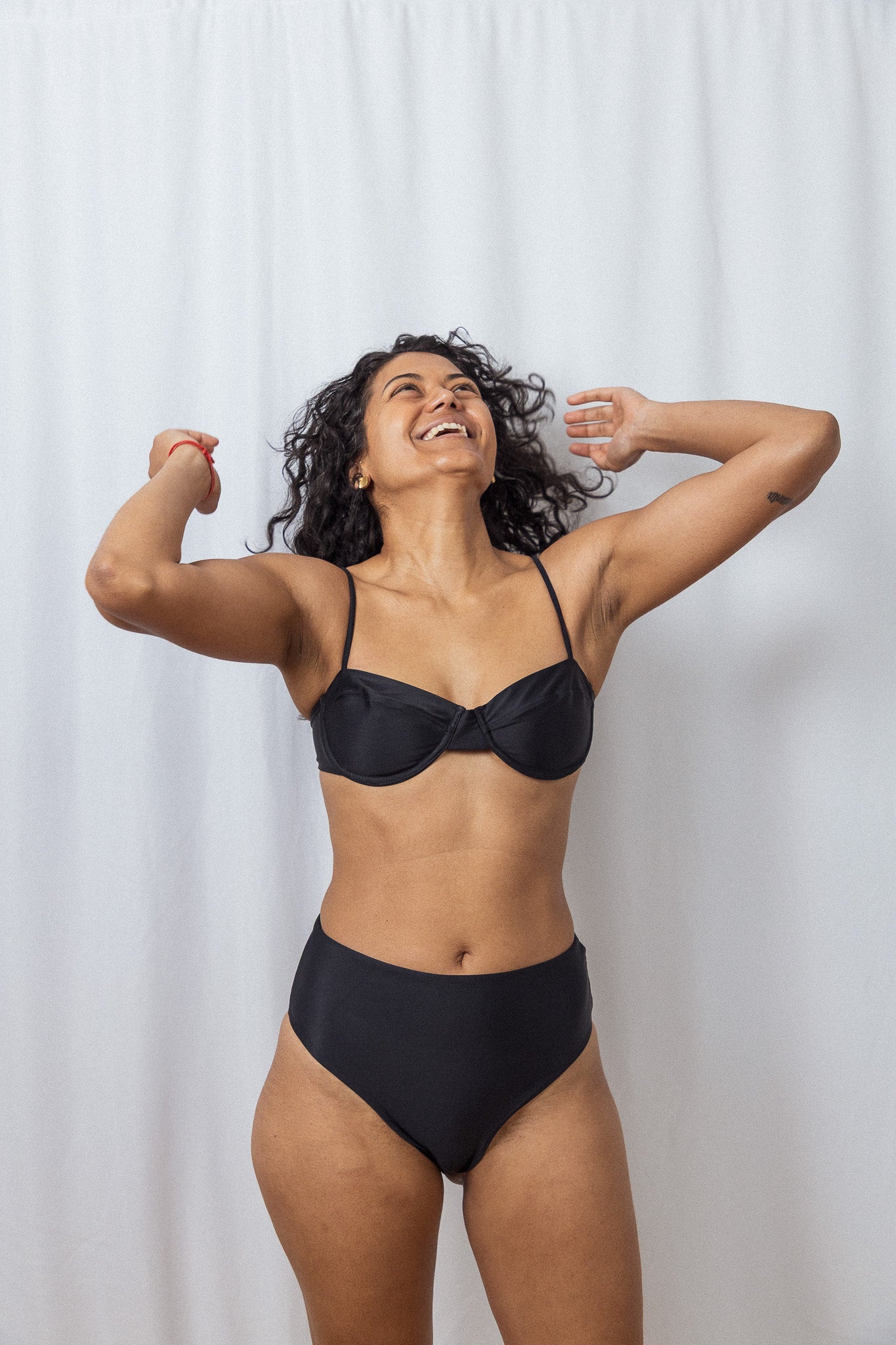 High-waisted bottom Toni - black puma