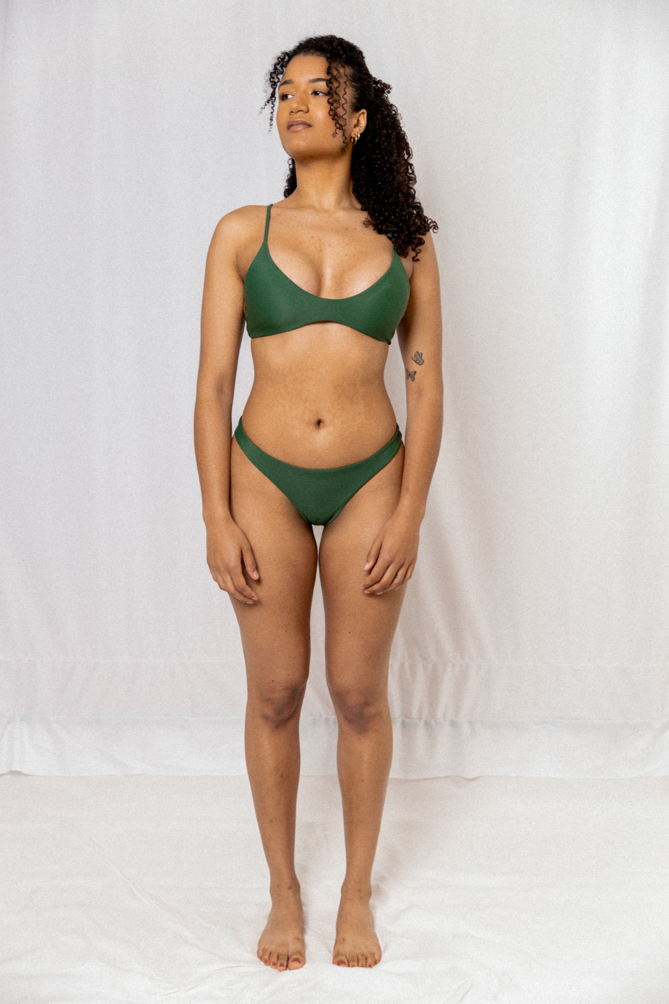 Brazilian bikini bottom olive green