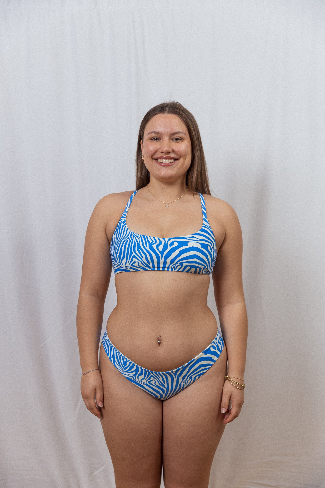 Sport top Camilo - blue zebra