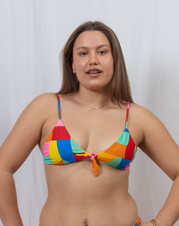 Triangle bikini top Paco - colourful