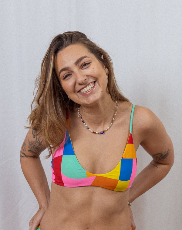 Bralette bikini top Pablo - colourful